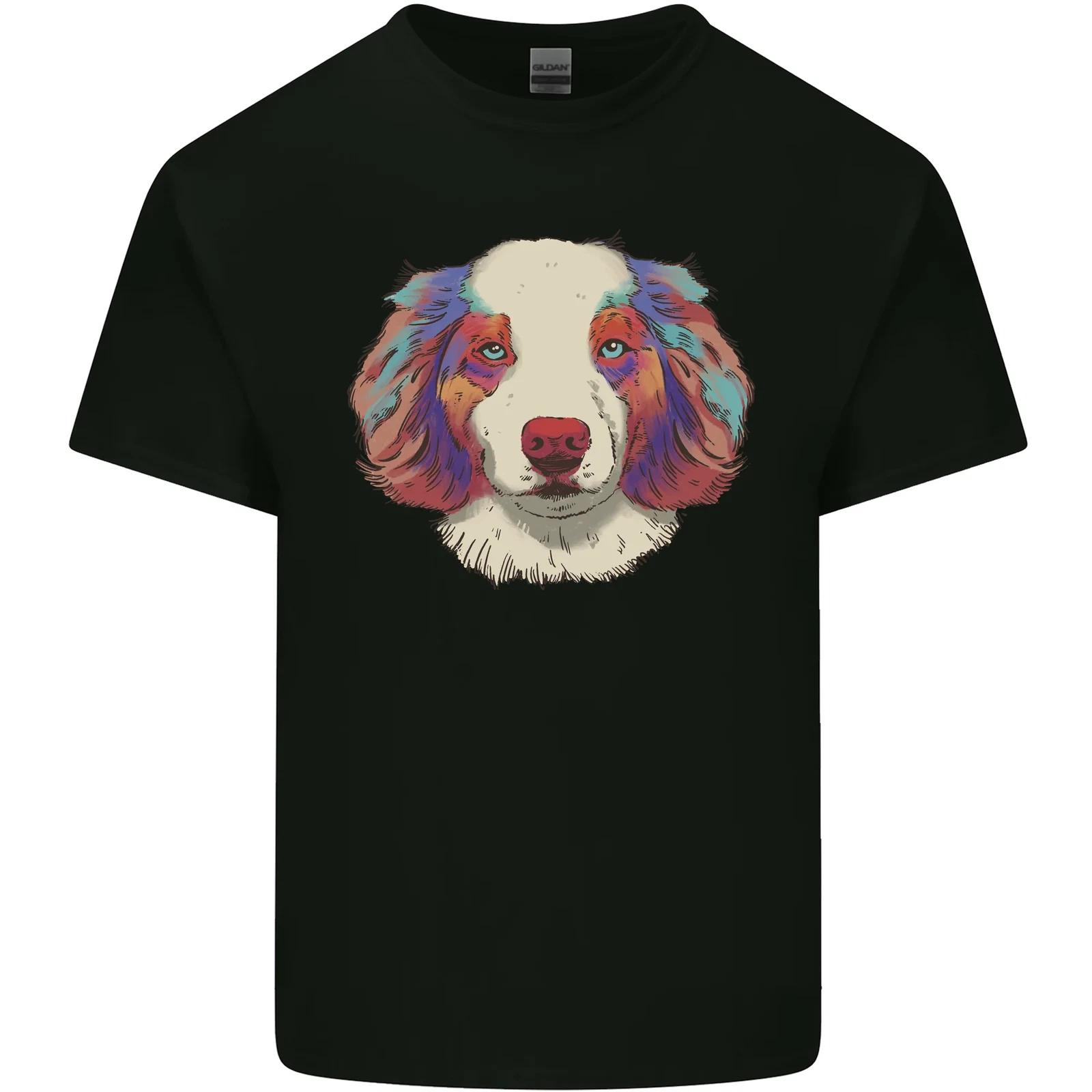 Australian Shepherd Dog Kids T-Shirt Childrens L