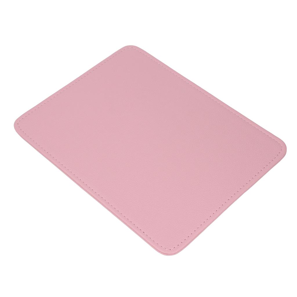 Pink Nail Art Table Mat PU Leather Washable Litchi Pattern Nail Pad Manicure Nail Table Pad Desk Mat