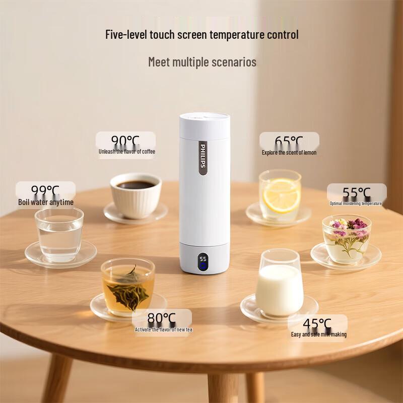 Philips Portable Mini Electric Kettle & Thermal Cup