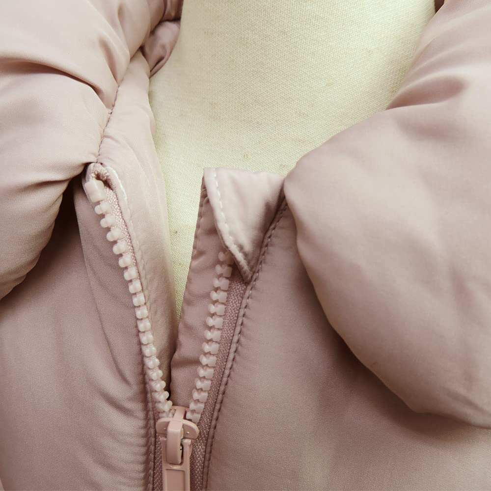 Ashberry Padded Coat with Back Angel Dusty 100cm Kids' Outerwear, Ribbon, Zip-Up Jacket, Coat, Pink, (433410)