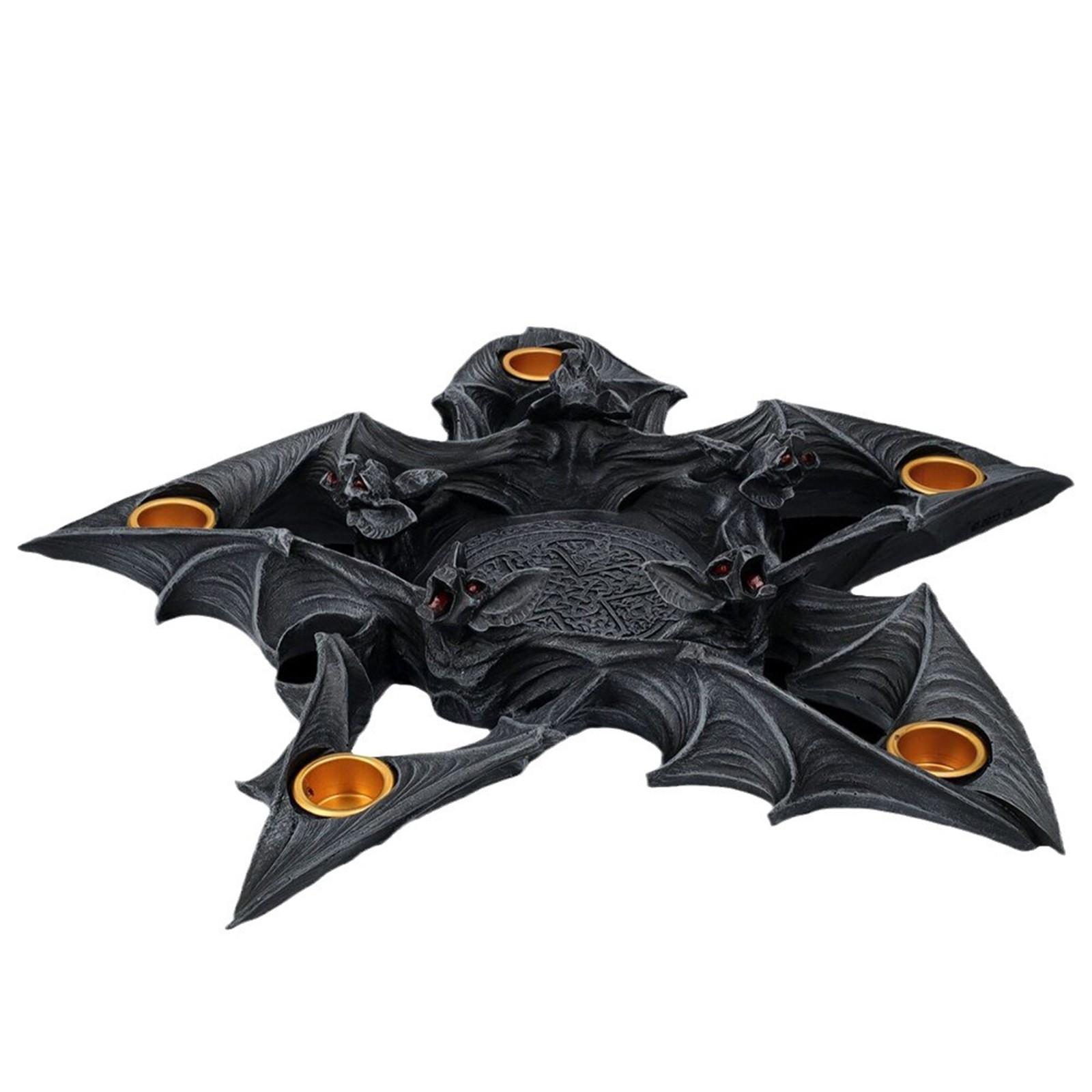 

Готический подсвечник на Хэллоуин, смоляной предмет домашнего декора с винтажным шармом. Идеально в качестве уникального подарка или жуткой поделки. One Size чёрный