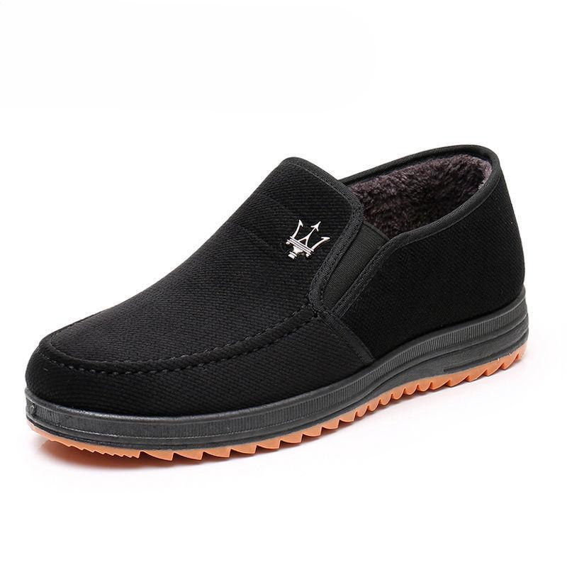 New Cotton Shoes for The Middle-aged and Elderly, Fleece Warm Cloth Shoes, Casual Shoes