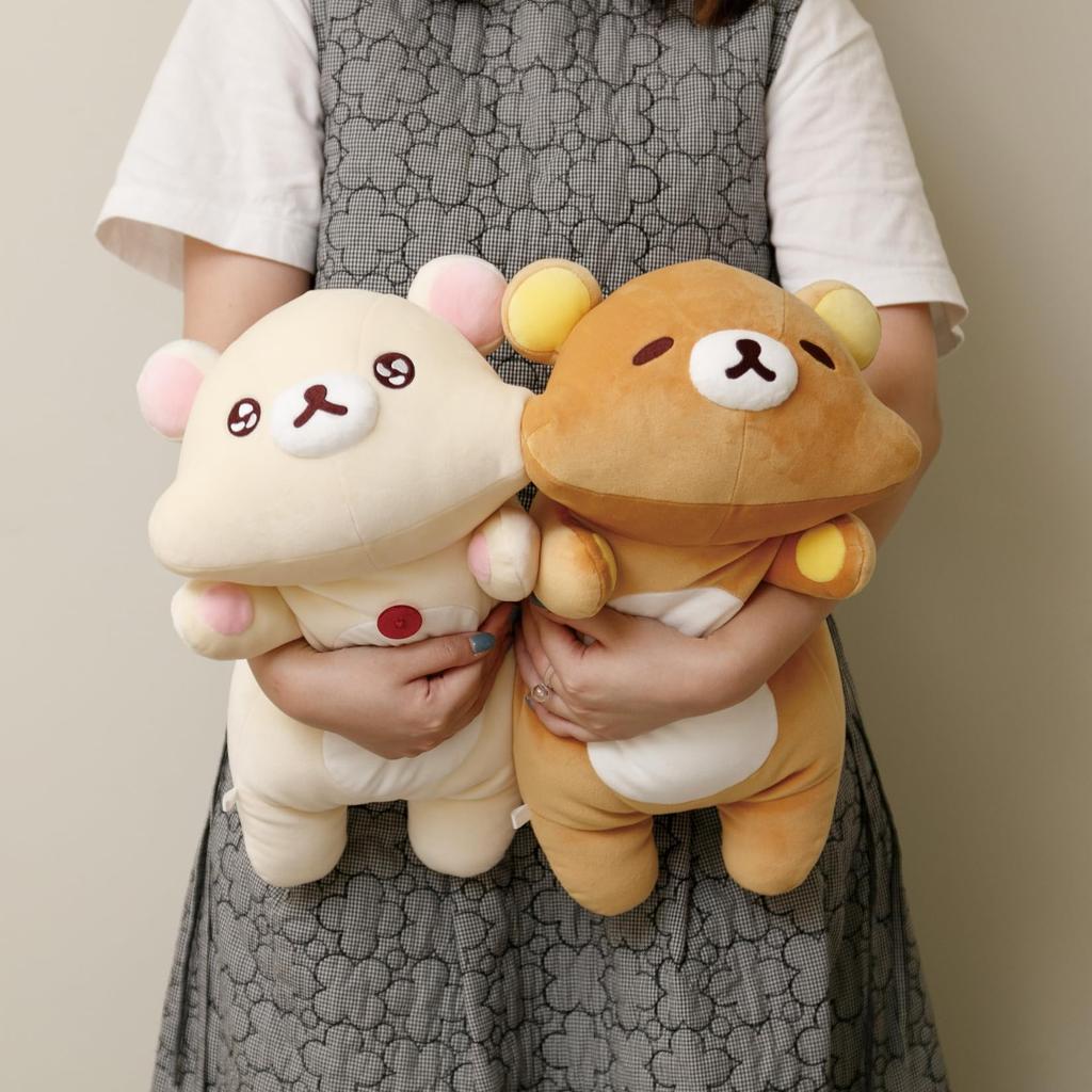 San-X Rilakkuma Puffy Cheeks Hug Plush Toy Rilakkuma MO35801