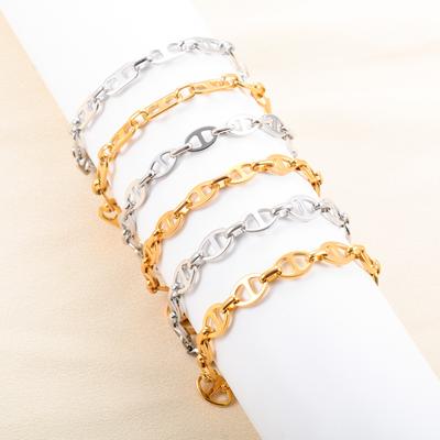 Cute Shape Stainless Steel Bracelet Link Hand Chain for Women Mens Hiphop Rock Punk Boy Wristband Anklet Bangle Metal Jewelry