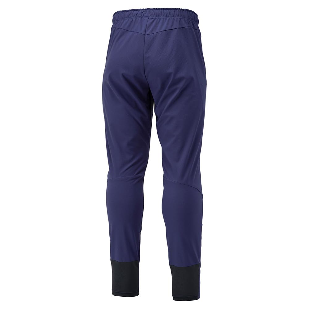Mizuno Tech Shield Training Blue Size L Pants, Windproof, Stretch, Water-Repellent, 32MDA552, Men's Depth,