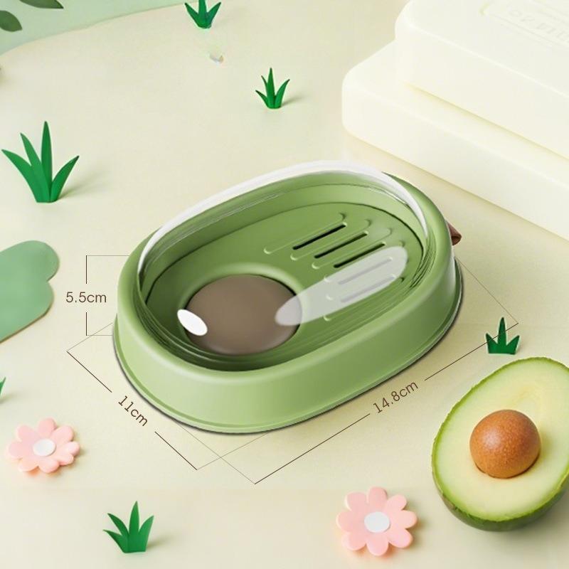 Soap Box with Lid Creative Waterproof Soap Box Toilet Drain Soap Rack Student Soap Holder