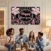150x100CM New Year Backdrop Polyester New Year Wall Decor Cloth 2026 Background Cloth  Porch Sign