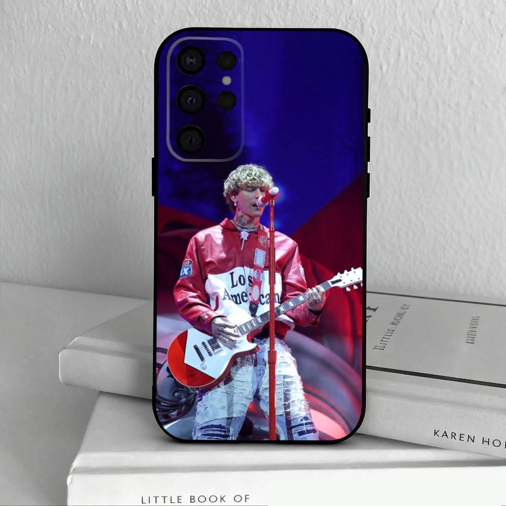 M-MGK L-Lost A-Americana Cool Phone Case For Samsung S25,24,23,22,30,21,10,9,Ultra,Plus,Lite,FE,4,5 G Soft Black Case