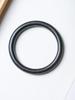Ethnic Style Wenwan Jewelry - Blood Sandalwood, Green Sandalwood, Ebony, Rosewood, and Agarwood Thin Bangle Bracelet (0.8 Round Bar).
