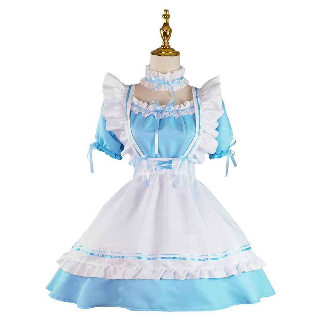 Cosplay Red Wine Sweetheart Maid Dress Cute Maid Dress