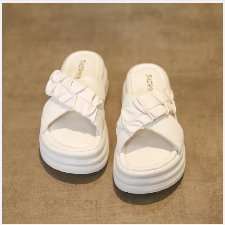 Women Slippers Fashion Sandals Thick Shoes Beach EVA Platform Slides Summer Outdoor Non Slip Orginal High Quality Bedroom Home