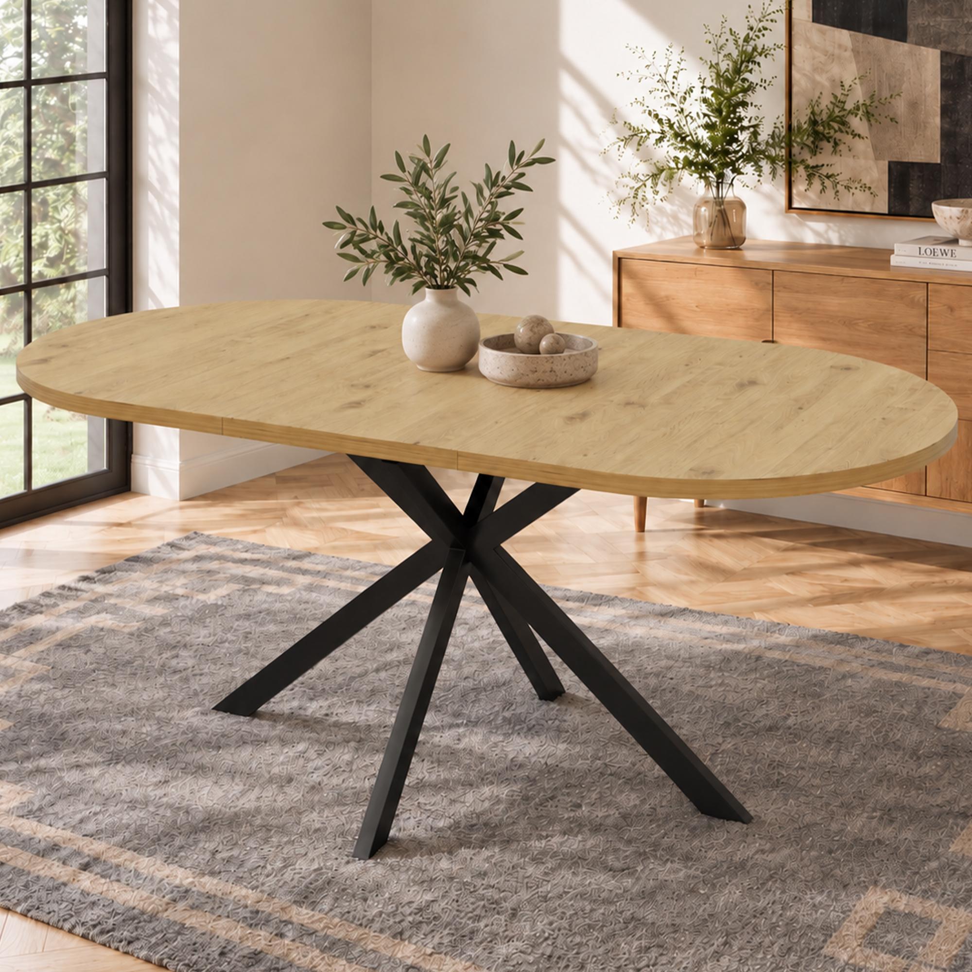 Extendable dining table, 160/120*80 cm, for