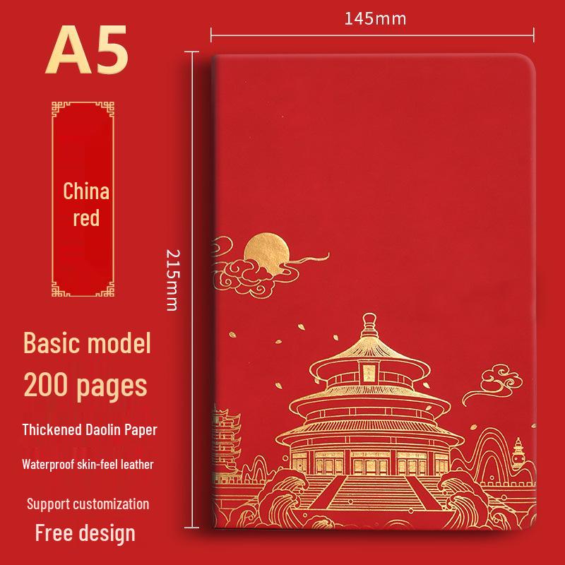 

Оформление: Толстый блокнот в стиле старинного дворцового музея – Культурный и креативный дизайн для бизнеса Double + 4 Pens