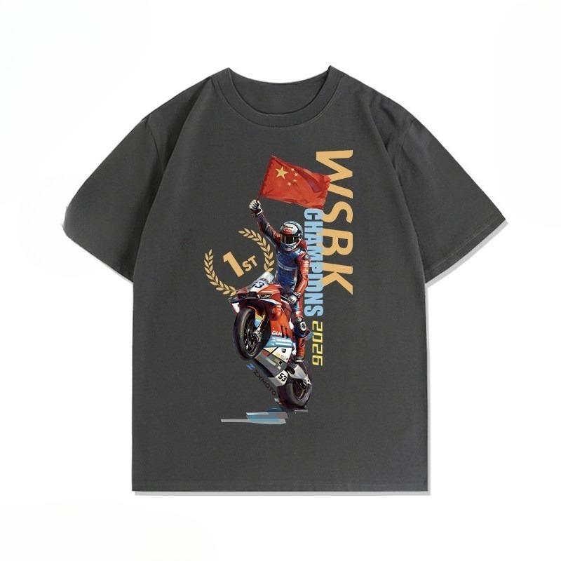 ZXMOTO Surrounding Motorcycles Enthusiasts Pure Cotton TShirt for Unisexs Clothing and Womens Summer Version 2026 New T Shirt