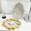 INS Irregular Standing Mirror Folding Clouds Vanity Mirror Desktop Makeup Mirror Home Decor