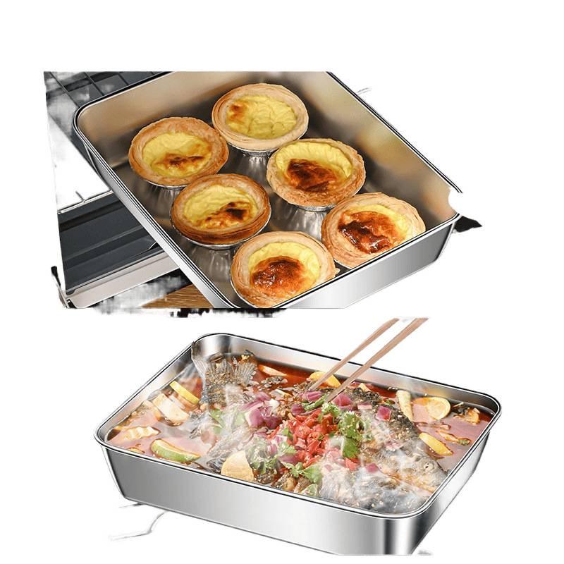 Stainless Steel Square Food-Grade Sealed Box with Lid