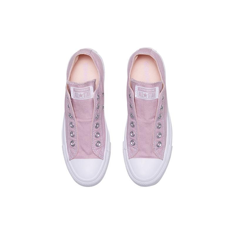 Converse Chuck Taylor All Star Slip On Comfortable Casual Low Top Canvas Shoes Unisex Sneakers Light-Purple 164304C