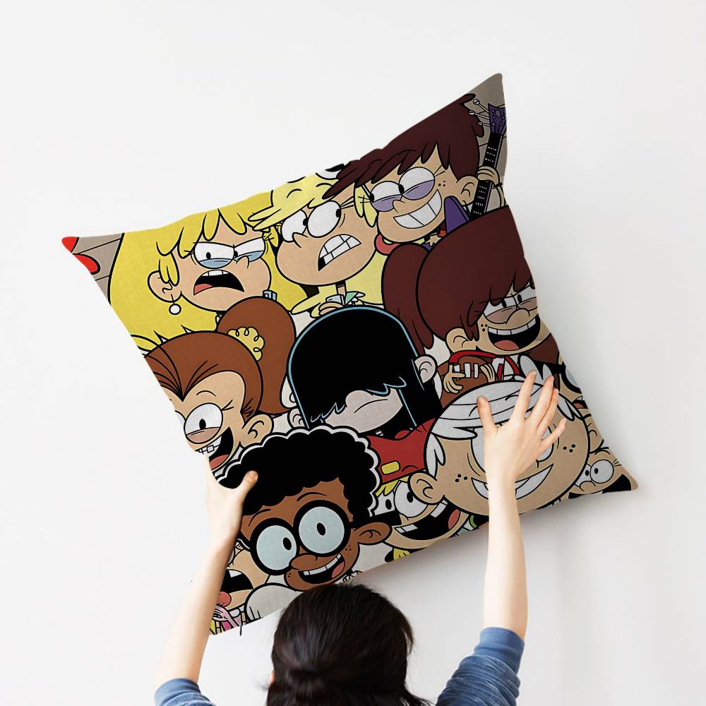Cartoon The L-Loud H-Houses Cushion Cover Pillowcase Upholstery Sofa Throw Pillow Home Decor Pillowcas