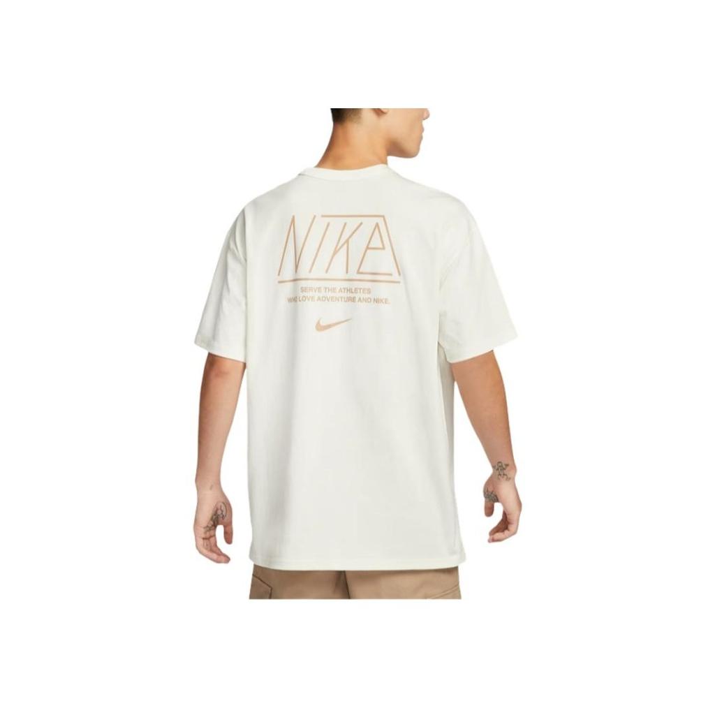Nike Premium Essentials Loose Fit Logo Print Casual Short Sleeve T-Shirt Men Tops Off-White HQ9151-133
