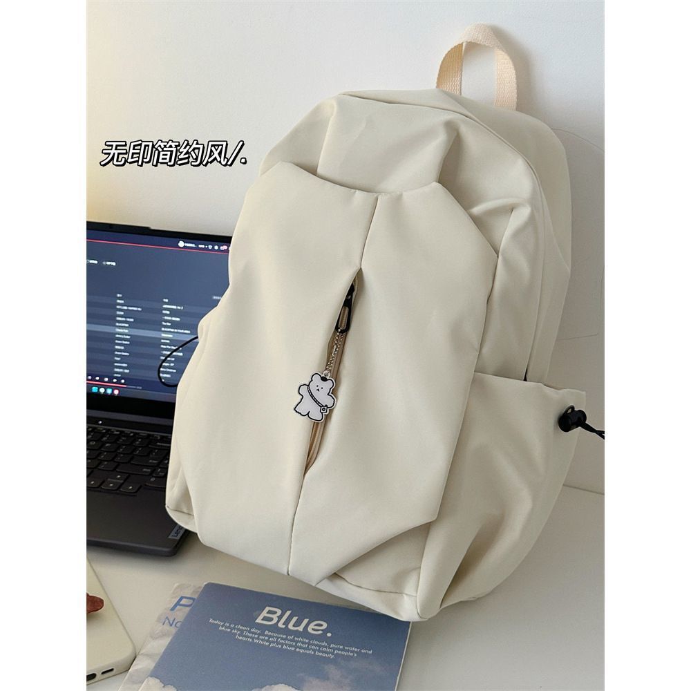 Customize 2025 New High-value Student Schoolbag Men's Simple Large-capacity Backpack Women's Travel Backpack