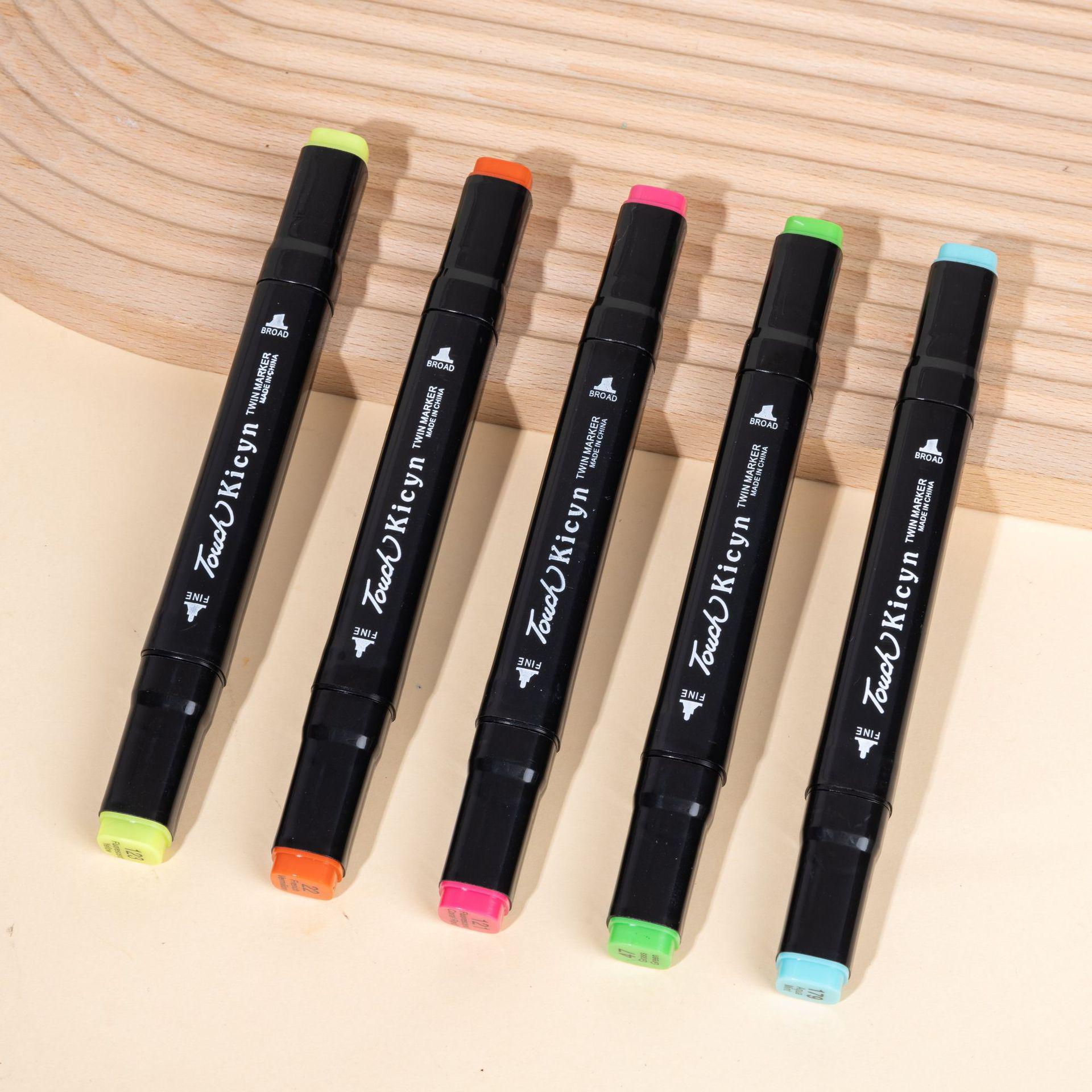 

Двусторонние спиртовые акварельные маркеры: Детский набор цветных ручек для рисования