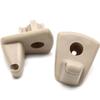 2× Beige Solskjermholder Krokklemmer for Chrysler 300 Dodge Charger Magnum 05-07