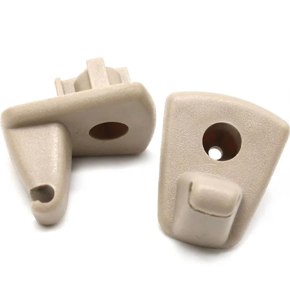 2× Beige Solskjermholder Krokklemmer for Chrysler 300 Dodge Charger Magnum 05-07