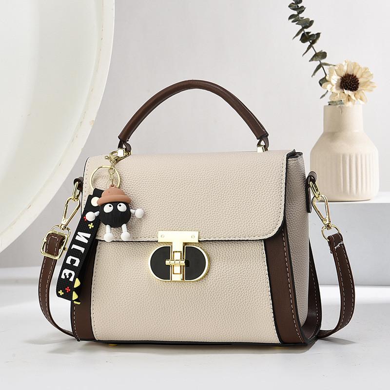 Trendy Colorful Small Handbag For Women 2024 Stylish Pu Material Crossbody Bag