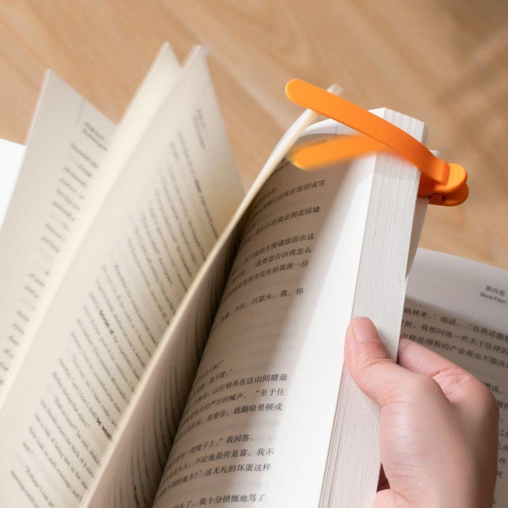 3/6pcs Practical Silicone Bookmark Simple Automatic Bookmark Book Spare Parts Book Lovers