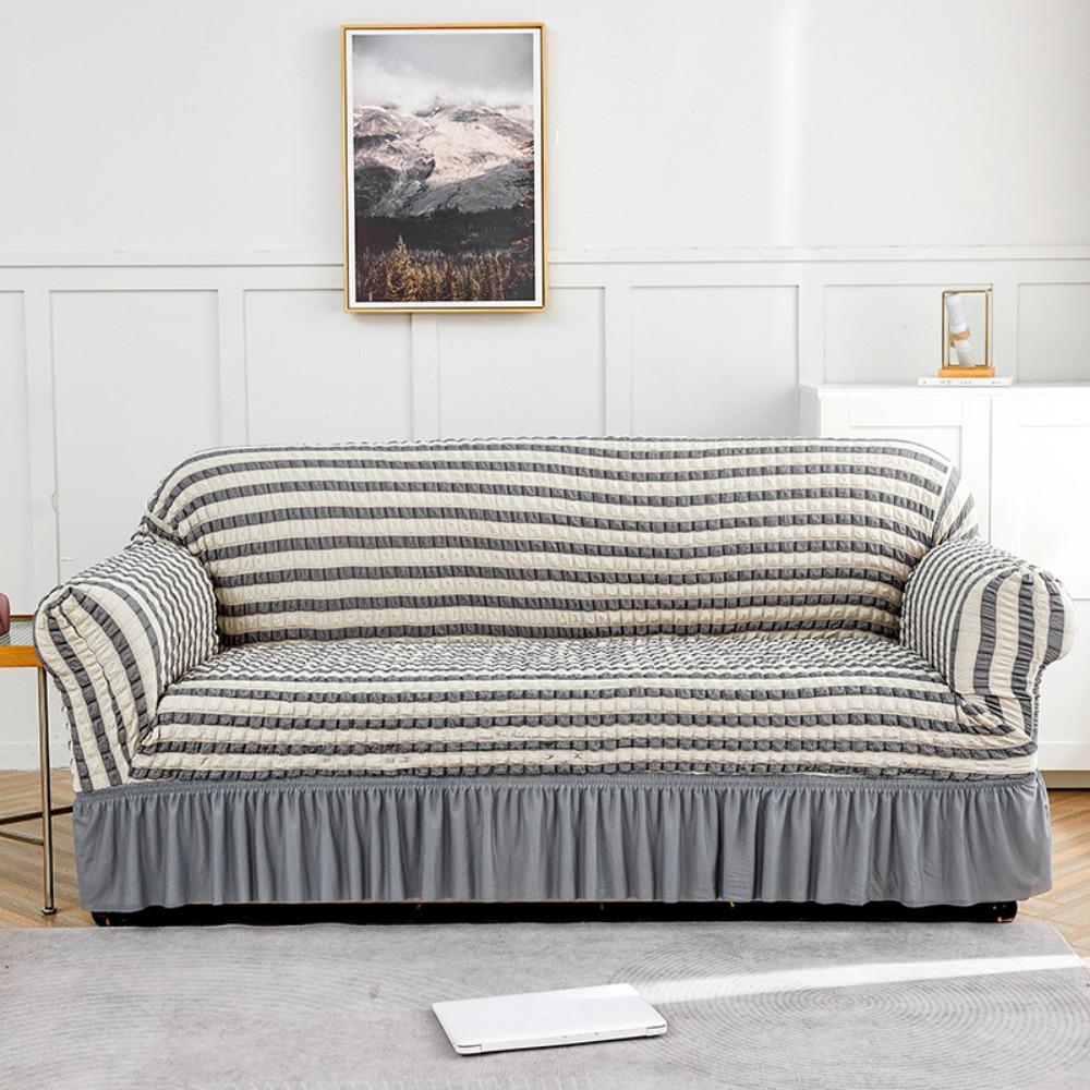 

Lace Bubble Sofa Cover Full Elastic Dustproof Slip Resistant Cushion Cover Single 90-140cm