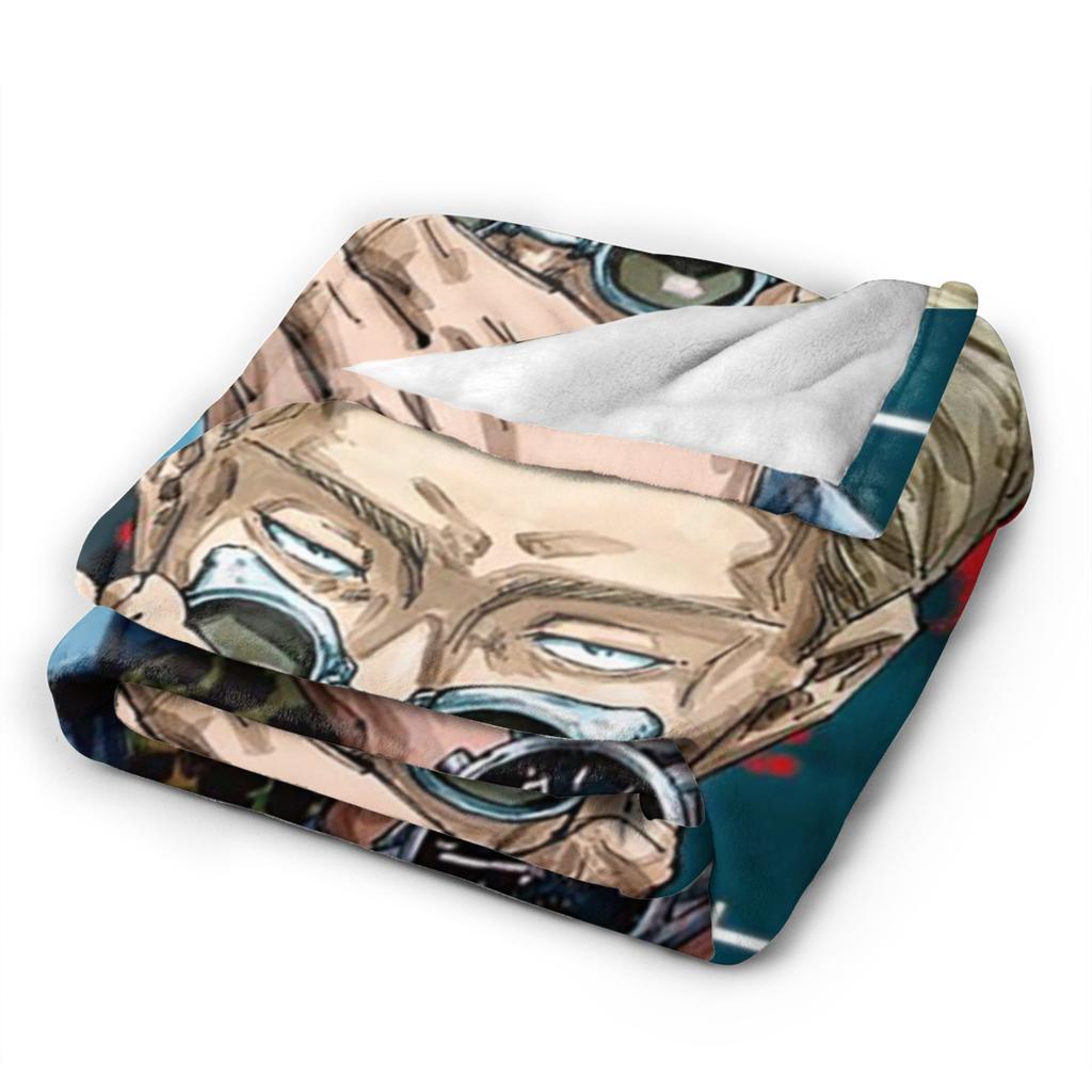 Nanami Kento Jujutsu Kaisen Blanket Flannel Gojo Satoru Sorcery Fight Super Soft Throw Blanket for Bedding Couch Bedroom Quilt