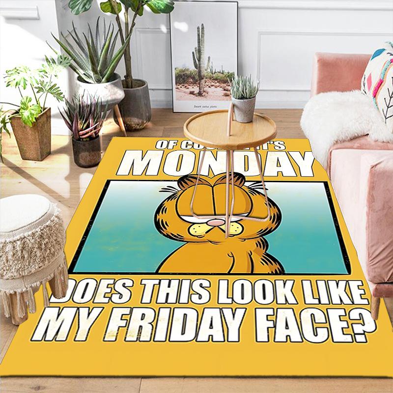 1Pc Not Friday Face Printed Flannel Rug Soft Non Slip Carpet for Bedroom Living Room Office Floor Outdoor Home Decor Xmas Gift Q180