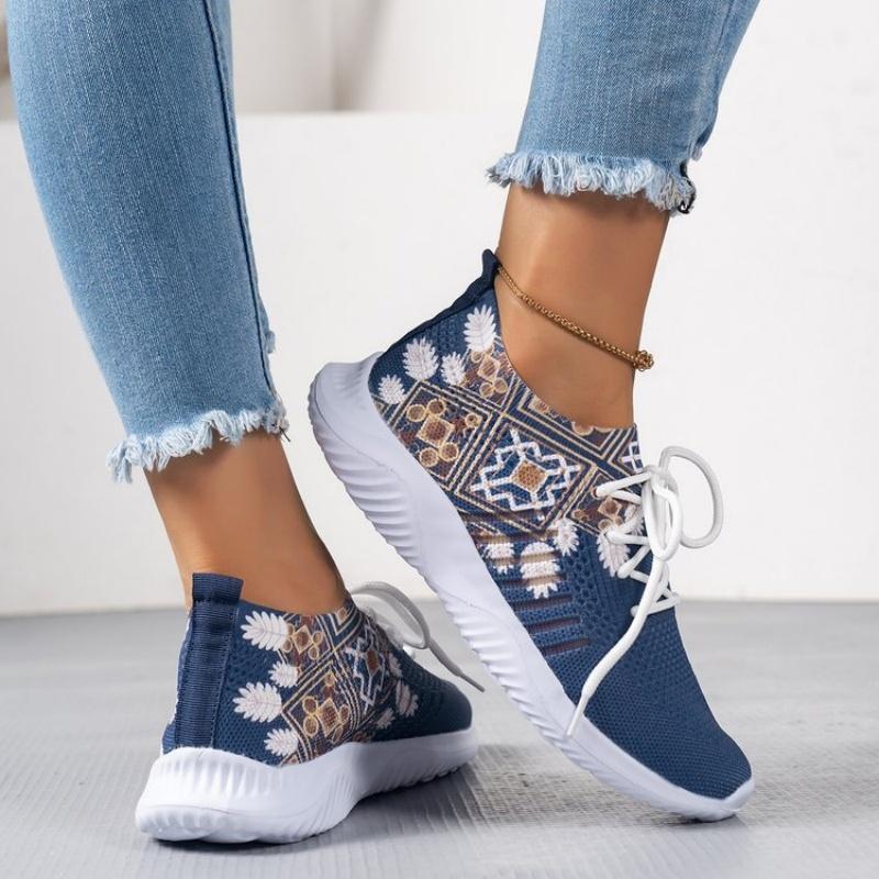 Fashion autumn new fashion large size casual single shoes female 2025 autumn new national style breathable thin single shoes female