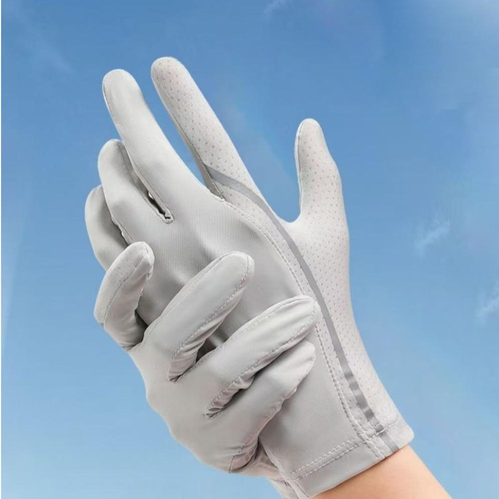 Touch Screen Ice Silk Gloves Anti-UV Driving Mittens New Riding Driving Gloves  Surf