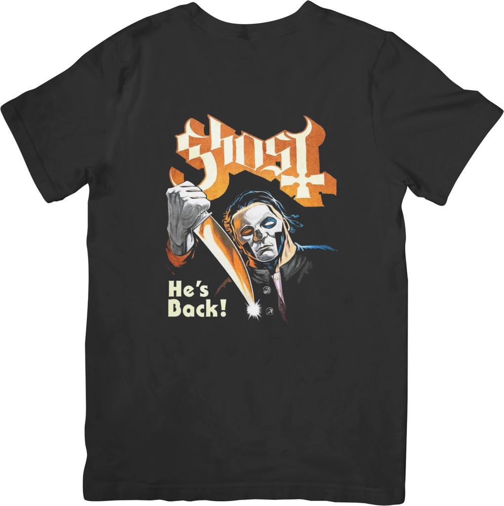Ghost 3 Heavy Metal Music Fit for Men & Women Quality Cotton T-Shirt Black