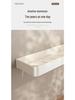 White No-Drill Wall-Mounted Bathroom Organizer and Vanity Shelf