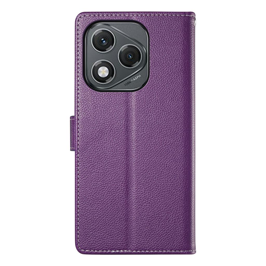 Etui z podstawką do Honor 400 Lite 5G, portfel ze skóry o fakturze liczi, magnetyczne zamknięcie