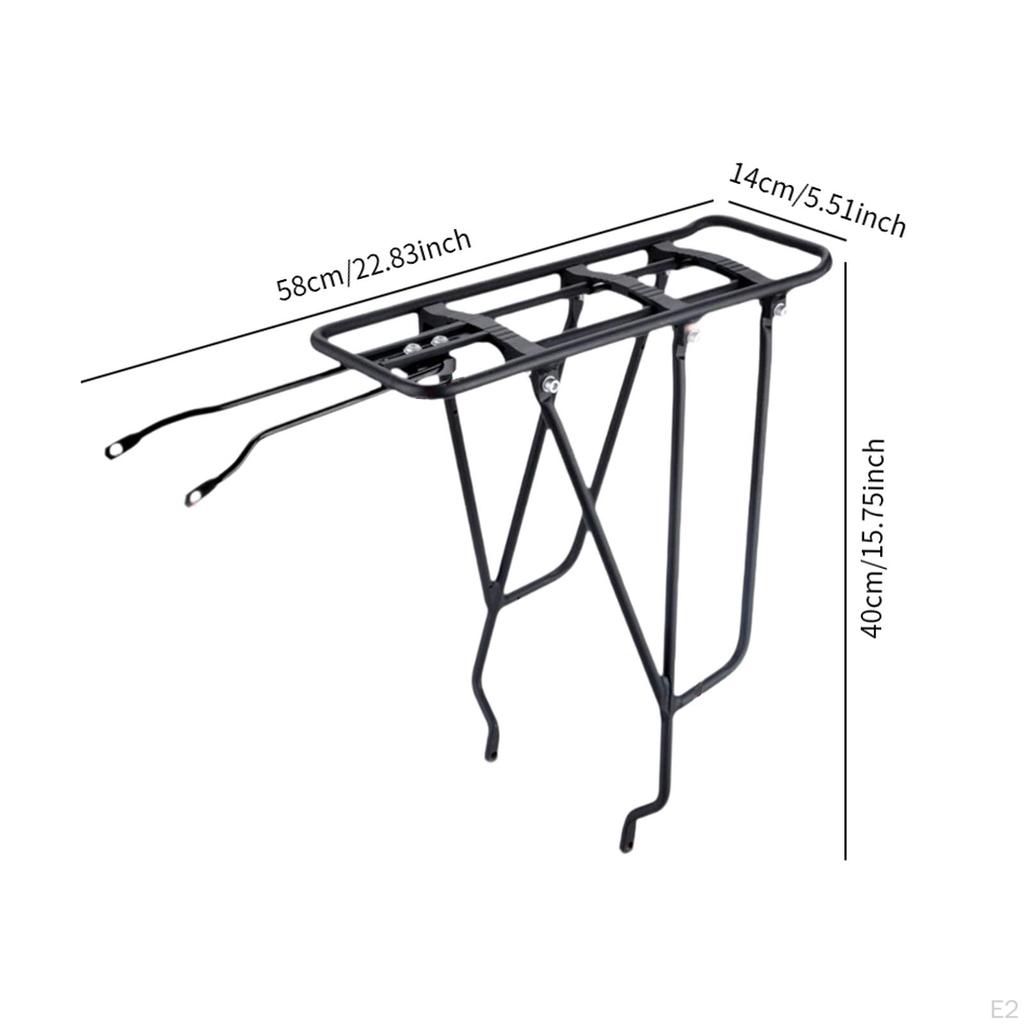 Mountain Bike Rear Cargo Rack Carrier Luggage Holder Back Seat Cycling Equipment Aluminum Alloy