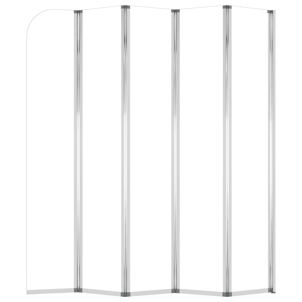 Vidaxl Duschwand für Badewanne, 120 x 140 cm, Gehärtetes Glas, Transparent