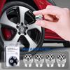 VW Aluminum Alloy Car Tires Valve Cap for VW Passat Polo TIGUAN CADDY Touran Golf NC3