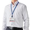 Open Industrial Hanging Name Badge, Name Plate, Card Holder, Name Holder, 10-Pack, Zippered, Soft Case, Red, NL-21-RD
