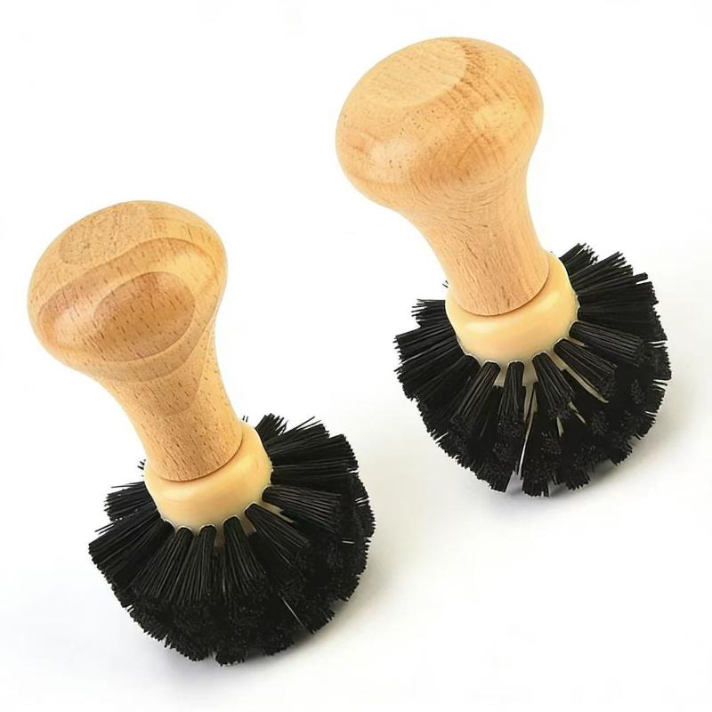Coffee Brush Cleaner Solid Wood Portafilter Basket Cleaning Barista Dusting Tools Espresso Machine Accessories Home Cafe Goods