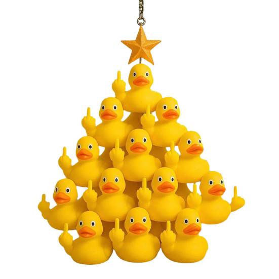 

Рождественские утки, акриловая 2D подвеска, праздничные сувениры для вечеринки, наполнение для рождественского чулка, украшение для елки 1pc