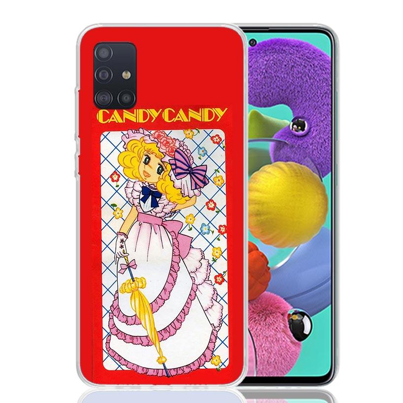 Anime Candy Phone Case For Samsung Galaxy A52 A32 A22 A12 A02S A50S A30S A51 A31 AA71 Note 20 Ultra 10 S10 Plus Galaxy A51 A71 A