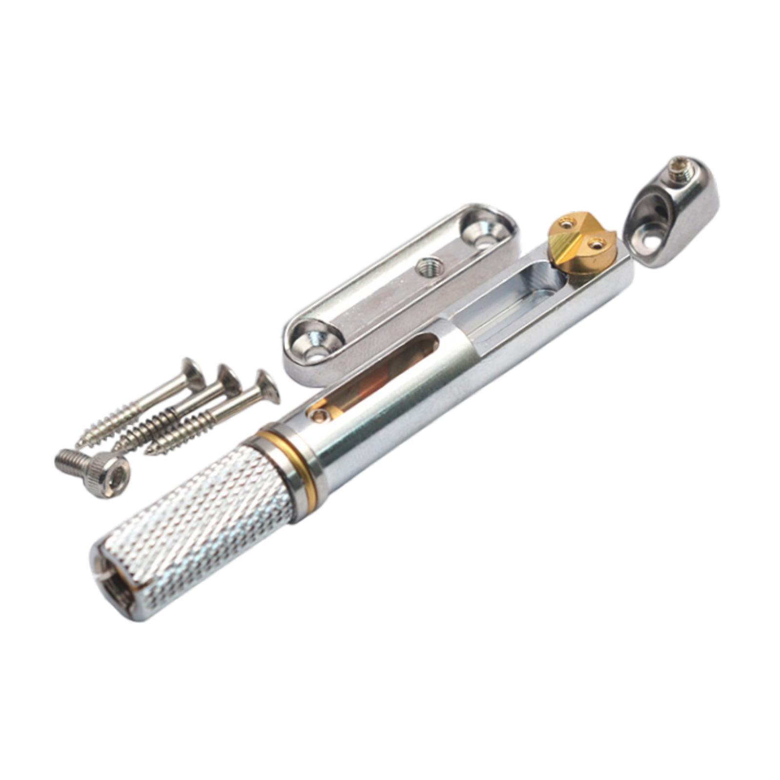 Headless Guitar Bridge Guitar Split Bridge Tailpiece Easy Installation серебряный