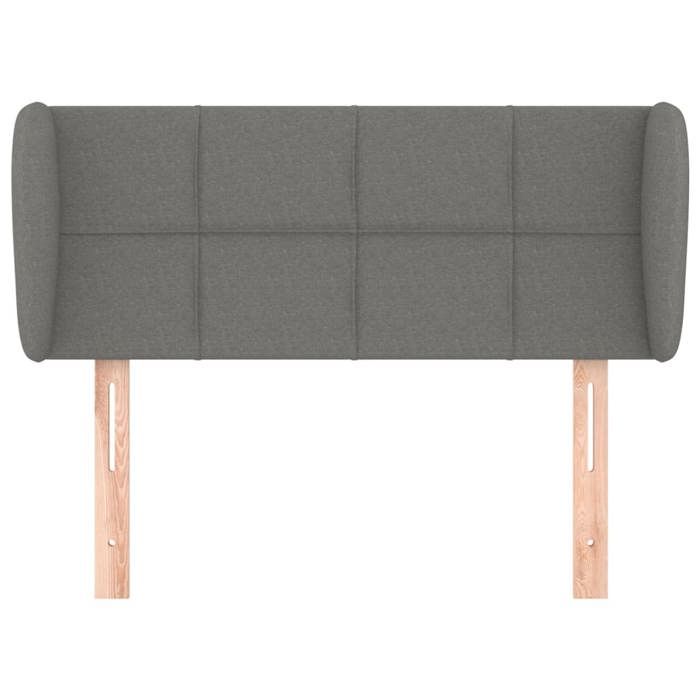 Maison Exclusive - Tête de lit avec oreilles Gris foncé 103x23x78/88 cm Tissu