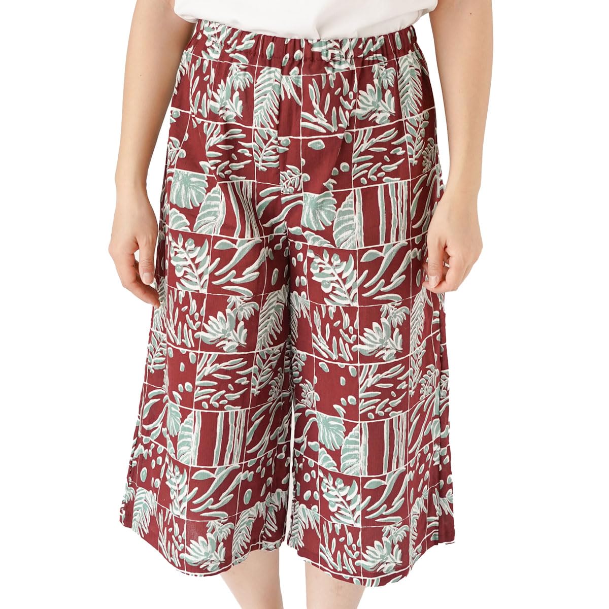 

Шорты гаучо Takashima Chijimi Botanical Garden Размер L [suzumen] [Suzumen], 100% хлопок, BC7334, женские, коричневые,