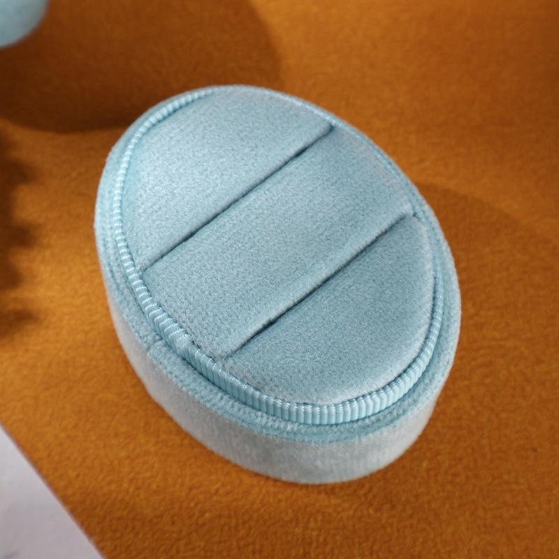 Velvet Oval Ring Box - Jewelry Packaging, In Stock, Fast Shipping