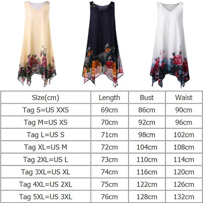 Modisches Sommerkleid in Übergröße für Damen, ärmellos, V-Ausschnitt, bedruckt, für mühelose Eleganz, Premium-Qualität