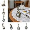 Schlüsselanhänger Vintage Design Taschenuhr Quarzwerk Retro Kreative Quarzuhr Langlebig Leicht Schlüsselring Tasche Anhänger
